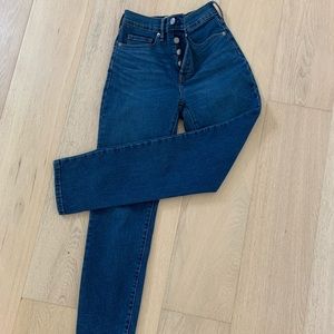 Everlane high rise slim straight jeans